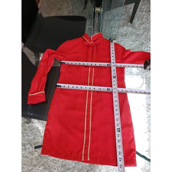 Cooperative Solid 100% Polyester Collared Long Sleeve Button Down Shirt XS - Picture 11 of 14